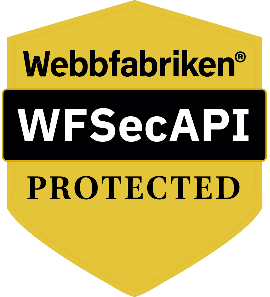 WFSecAPI Cybersäkerhets logga