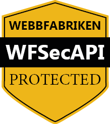 Webbfabriken security API