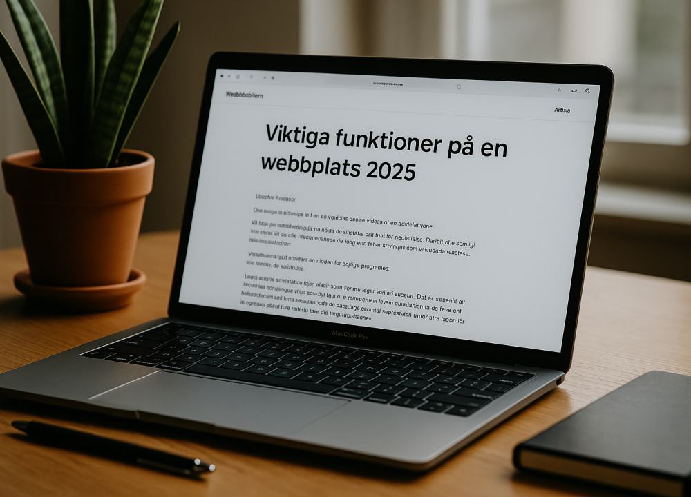 5 viktiga funktioner din webbplats behöver 2025