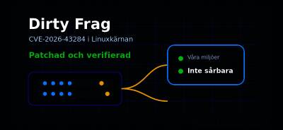 Dirty Frag är patchad hos Webbfabriken