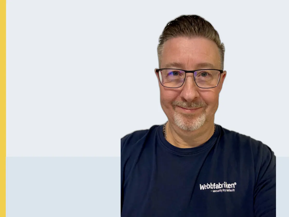 Per Linder arbetar med datorservice på Webbfabriken