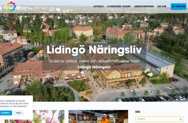 Lidingö Näringsliv på desktop
