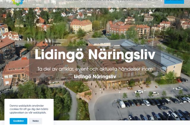 Lidingö Näringsliv på surfplatta