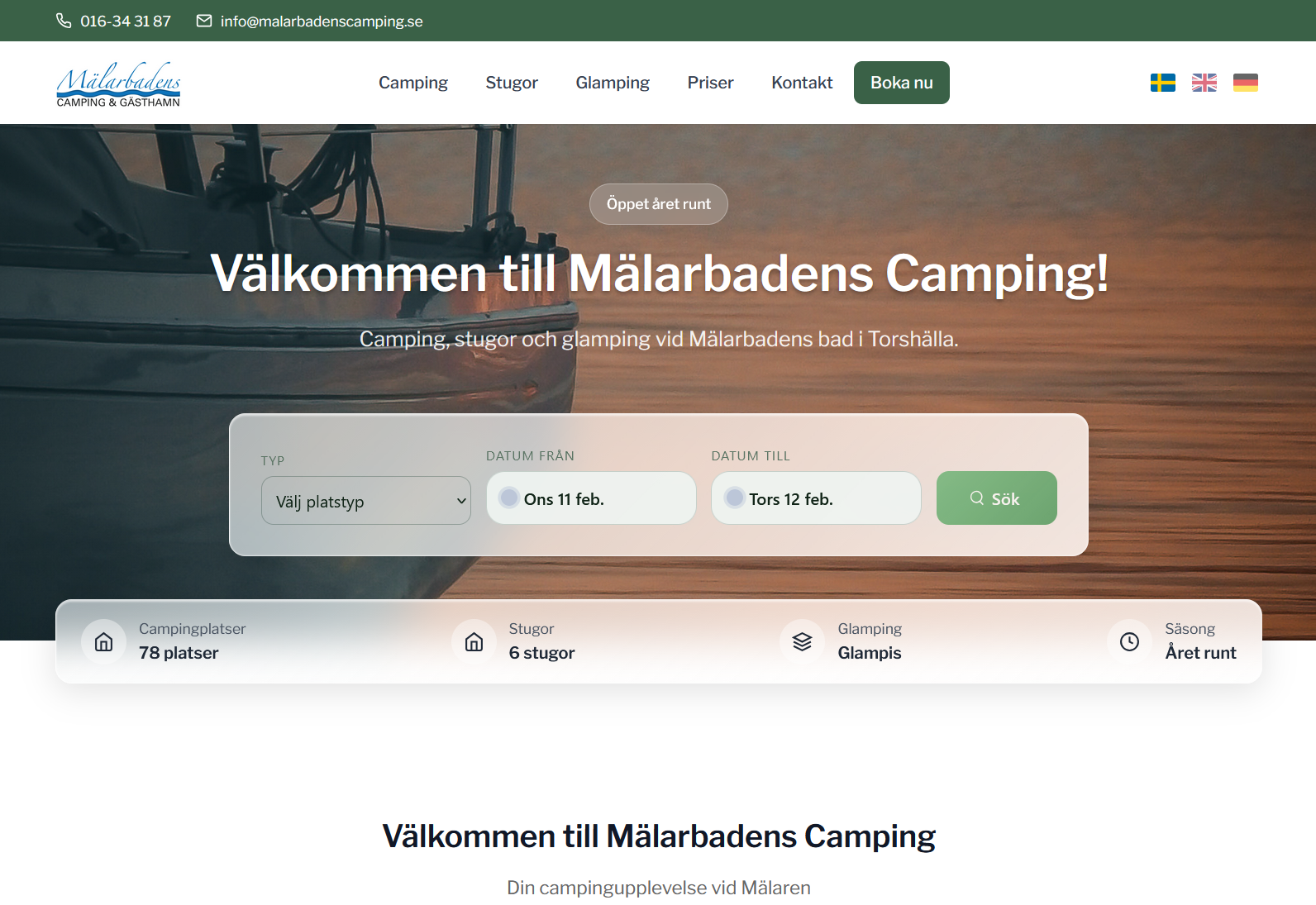 Malarbadenscamping.se 2026