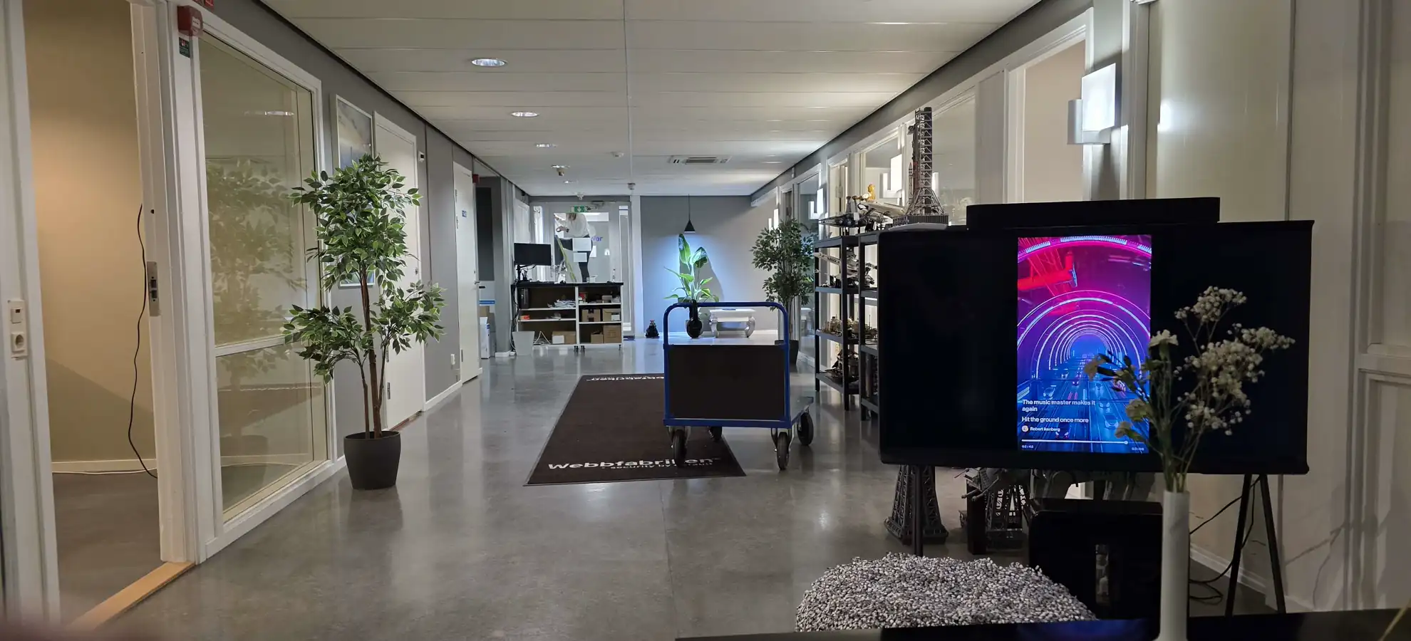 Webbfabrikens kontor på Lidingö där teamet arbetar med webb drift och säkerhet