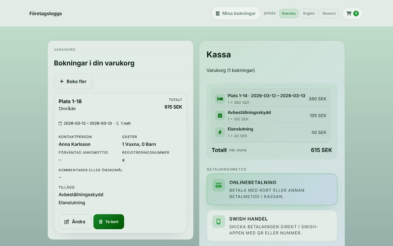 WF Booking payment