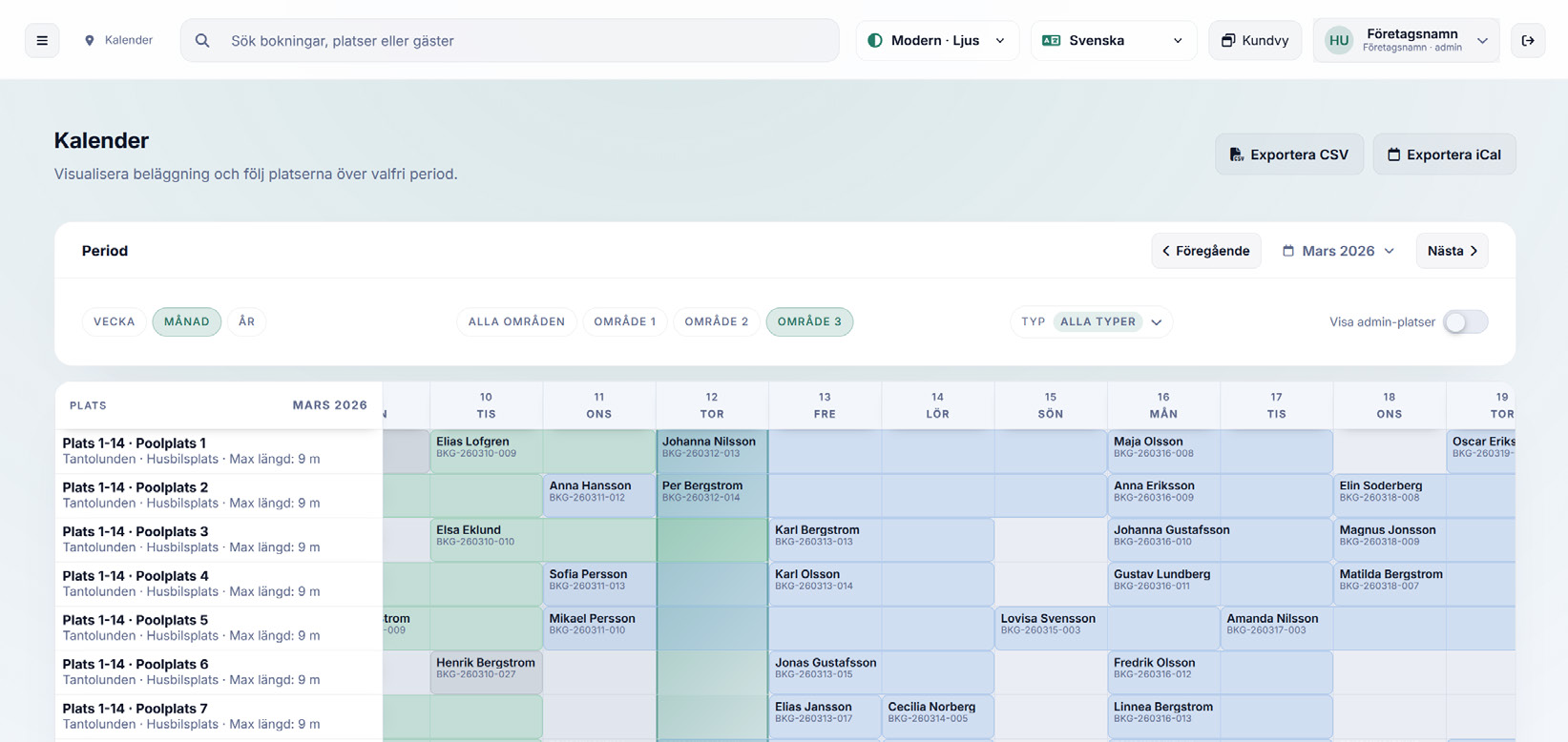 Kalender&ouml;versikt
